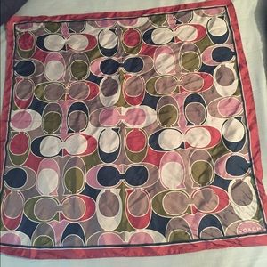 Coach silk scarf/ wrap